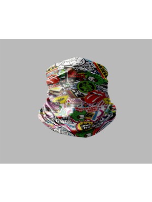 Motorcu Buff Maske Boyunluk Outdoor Boyunluk Unisex Bandana 5'li Paket