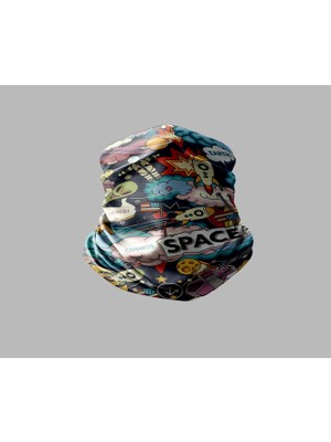 Motorcu Buff Maske Boyunluk Outdoor Boyunluk Unisex Bandana 5'li Paket