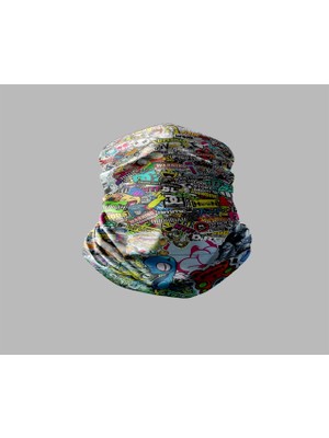Motorcu Buff Maske Boyunluk Outdoor Boyunluk Unisex Bandana 5'li Paket