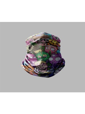 Motorcu Buff Maske Boyunluk Outdoor Boyunluk Unisex Bandana 5'li Paket