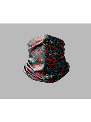 Karışık Çok Desenli Tasarımlı Motorcu Buff Maske Outdoor Boyunluk Unisex Bandana