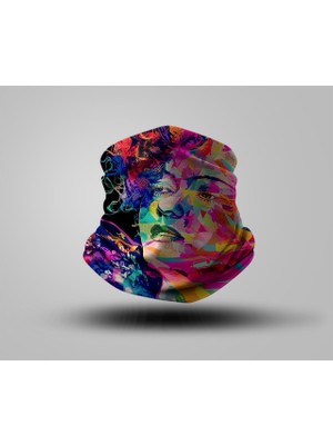 Motorcu Buff Maske Boyunluk Outdoor Boyunluk Unisex Bandana 5'li Paket