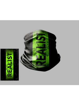 Yazı Tasarımlı Motorcu Buff Maske Outdoor Boyunluk Unisex Bandana