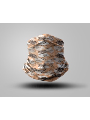 Motorcu Buff Maske Boyunluk Outdoor Boyunluk Unisex Bandana 5'li Paket