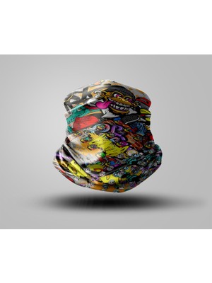 Motorcu Buff Maske Boyunluk Outdoor Boyunluk Unisex Bandana 5'li Paket