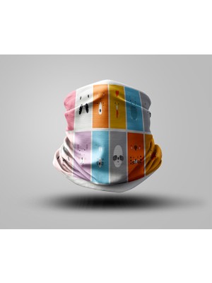 Motorcu Buff Maske Boyunluk Outdoor Boyunluk Unisex Bandana 5'li Paket