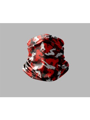Kamuflaj Tasarımlı Motorcu Buff Maske Outdoor Boyunluk Unisex Bandana
