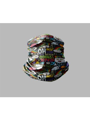 Motorcu Buff Maske Boyunluk Outdoor Boyunluk Unisex Bandana 5'li Paket
