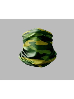 Kamuflaj Tasarımlı Motorcu Buff Maske Outdoor Boyunluk Unisex Bandana