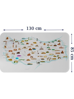 Harita Sepeti Eğitici ve Öğretici Dekoratif Cocuk Odası Türkiye Haritası Duvar Sticker 3880