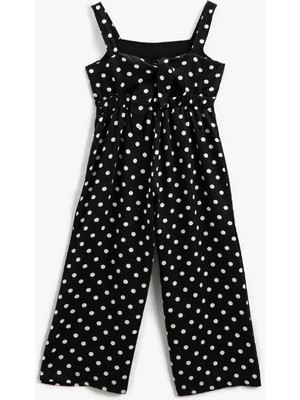 Koton Tulum Askılı Bol Paça Puantiyelİ Önü Bağlamalı