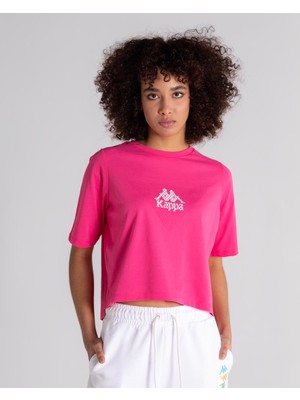 Kappa Authentic Fono Kadın Fuşya Pembe Tişört
