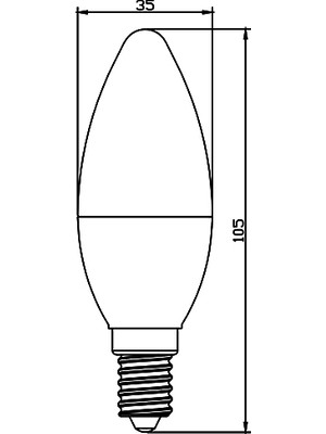 Braytron BA09-00510-BRAYTRON 5W 3000K Sarı Işık E14 Mum LED Ampul 5 Li Paket