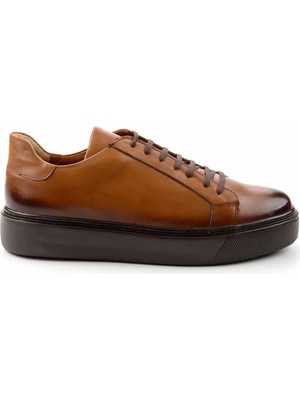 Bambi Taba Leather Erkek Sneaker E01194472703