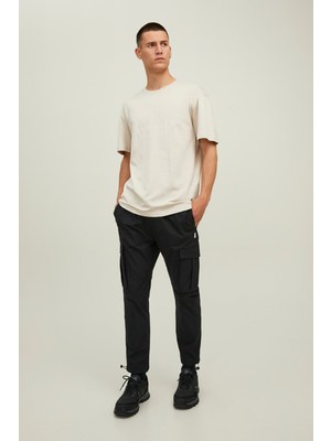 Jack & Jones O Yaka Bej Erkek T-Shirt 12176780