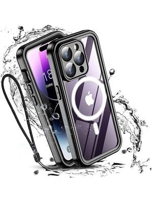 Fogy Apple Iphone 13 Pro Max Kılıf 360 Koruma Su Geçirmez Toz Geçirmez Tam Koruma Magsafe Uyumlu Kapak