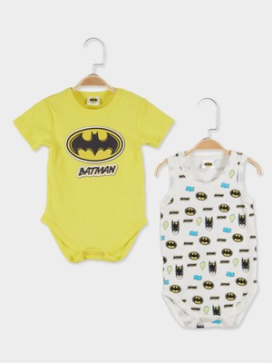 Batman Lisanslı Erkek Bebek 2'li Kısa Kol Body 20789
