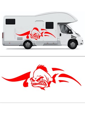 Melek Pazarı Sinirli Balık Oto STICKER-S1864