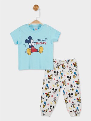 Mickey Mouse Erkek Bebek Pijama Takımı 20844