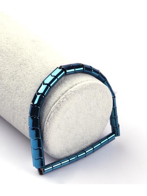 Alibaba Doğaltaş Hematit Doğal Taş Bileklik 6 x 7 mm