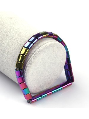 Alibaba Doğaltaş Hematit Doğal Taş Bileklik 6 x 7 mm