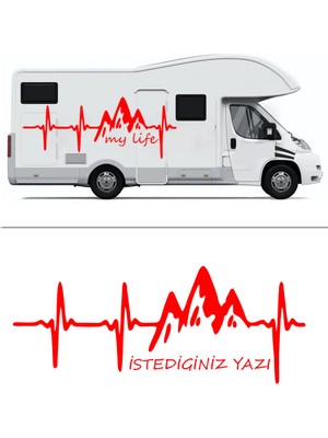 Melek Pazarı Nabız Atışı Dağ Oto Sticker, Oto ÇIKARTMA-S1867