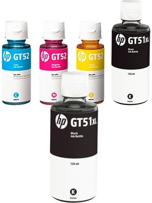 GT51XL Z6Z99A Orjinal 4 Renk Mürekkep Seti + 1 Siyah Hediyeli  AIU7A56