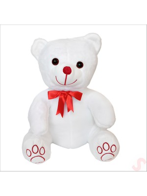 Süsle Bebek ve Parti Peluş Ayıcık, 50 cm x 33 cm - Beyaz