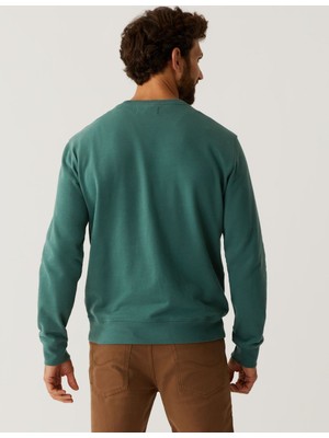 Marks & Spencer Saf Pamuklu Yılbaşı Temalı Sweatshirt