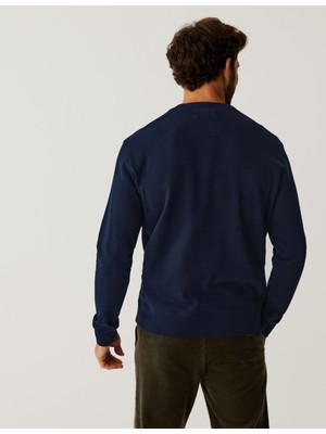 Marks & Spencer Saf Pamuklu Yılbaşı Temalı Sweatshirt