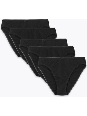 Marks & Spencer 5'li Cotton Lycra® High Leg Külot Seti