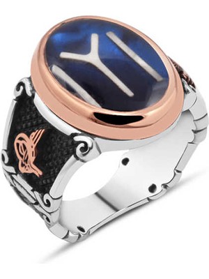 Amberkan Mineli Kayı Erkek Yüzük
