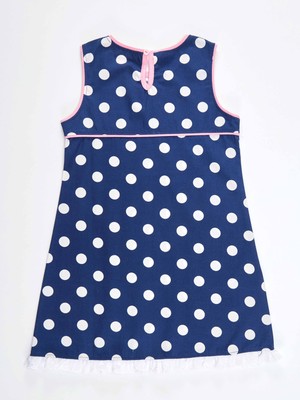 Denokids Tombiş Kedi Kız Poplin Elbise