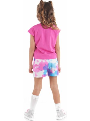 Mushi Yıldızlı Batik Kız Çocuk T-Shirt Şort Takım