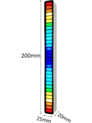 Gaman Ritim Çubuğu  Sese Duyarlı Ekolayzer Şarjlı-Taşınabilir