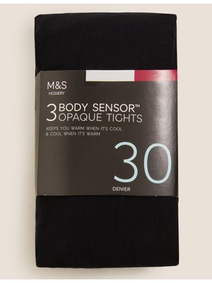 Marks & Spencer 3'lü 30 Denye Body Sensor™ Külotlu Çorap