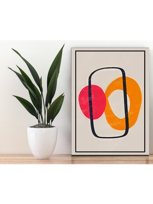 Trend Poster Siyah Çerçerve Görünümlü Duvar Tablosu Retro Ahşap Poster
