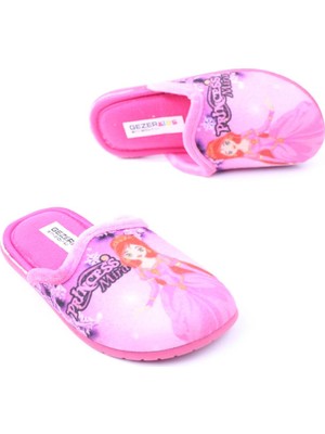 Gezer 12804 Pembe Princes Mira Kız Çocuk Ev-Halı Terliği