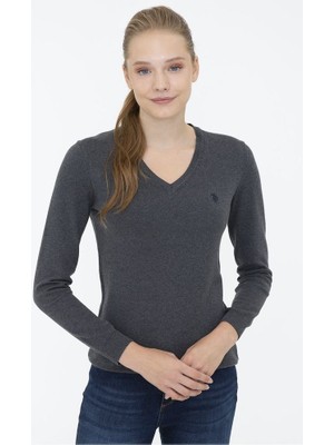 U.S. Polo Assn. Yeşil Kadın Kazak