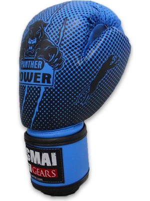 Dosmai Panther Power Serisi Boks Kick Boks Eldiveni Dosmai EL341 Mavi - 4 Oz