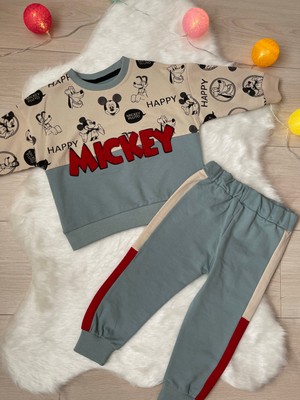 Eya Kids Wear Mickie Mouse Alt Üst Takım