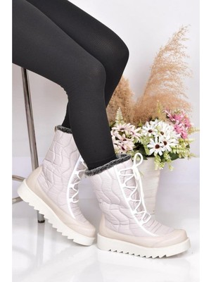 Walkenzo 2243 Kadın Kaymaz Taban Kürklü Termal Kar Botu