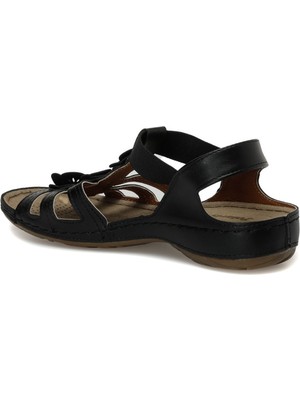 Polaris 157362.Z3FX Siyah Kadın Comfort Sandalet