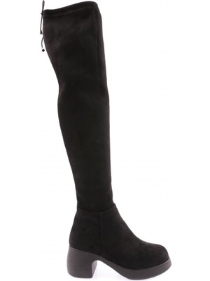 DGN 2100 Kadin Strech Knee High Topuklu Çizme