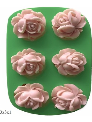 Butedo Dekoratif Kenar Şeklinde Silikon Şeker Hamuru Sabun ve Mum Kalıbı