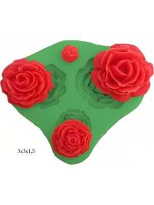 Butedo Dekoratif Kenar Şeklinde Silikon Şeker Hamuru Sabun ve Mum Kalıbı