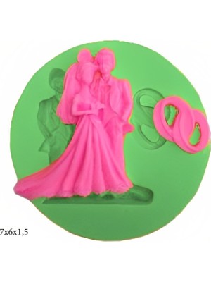 Butedo Dekoratif Kenar Şeklinde Silikon Şeker Hamuru Sabun ve Mum Kalıbı