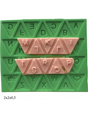 Butedo Dekoratif Kenar Şeklinde Silikon Şeker Hamuru Sabun ve Mum Kalıbı