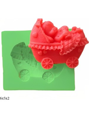 Butedo Dekoratif Kenar Şeklinde Silikon Şeker Hamuru Sabun ve Mum Kalıbı