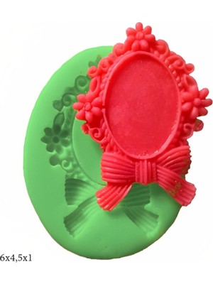 Butedo Dekoratif Kenar Şeklinde Silikon Şeker Hamuru Sabun ve Mum Kalıbı